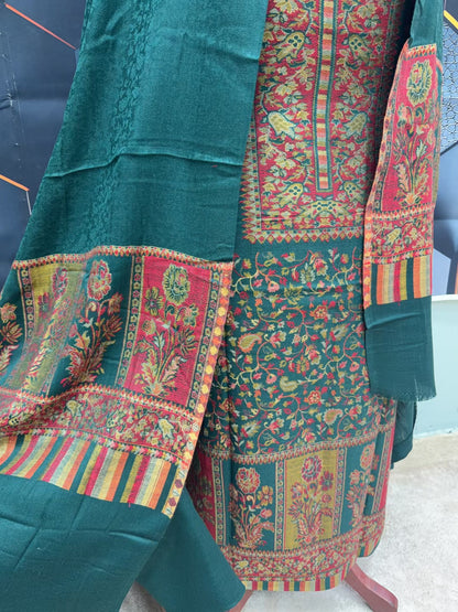 3PC Pashmina Kaani Unstitched Suit