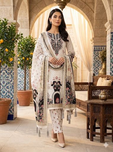 Handwork Shamose Silk 3pc