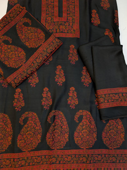3PC Pashmina Kaani Unstitched Suit