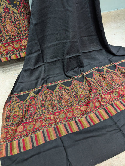 3PC Pashmina Kaani Unstitched Suit