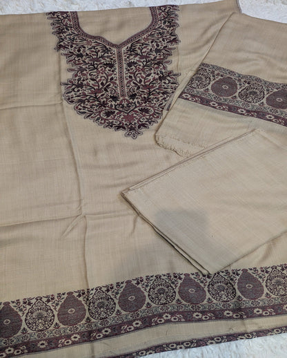 3PC Pashmina Kaani Unstitched Suit