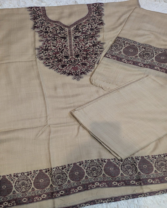 3PC Pashmina Kaani Unstitched Suit